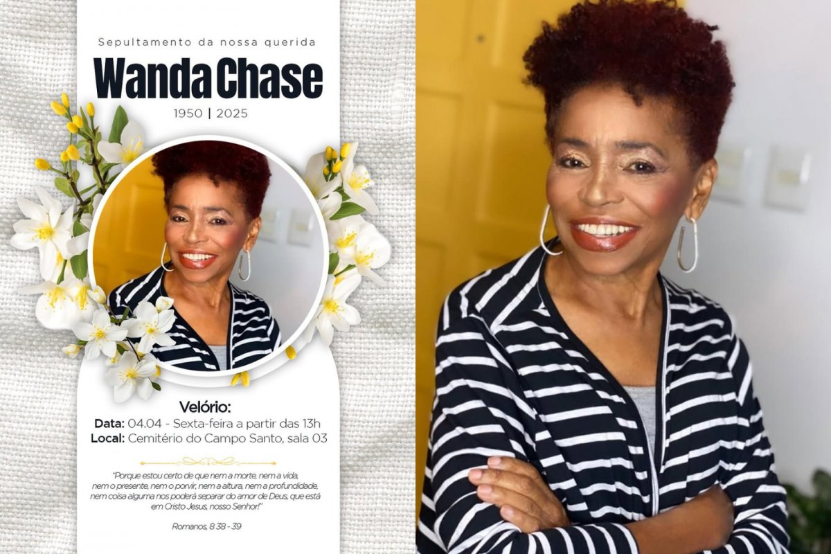 Corpo de Wanda Chase será velado no Campo Santo nesta sexta-feira (4)