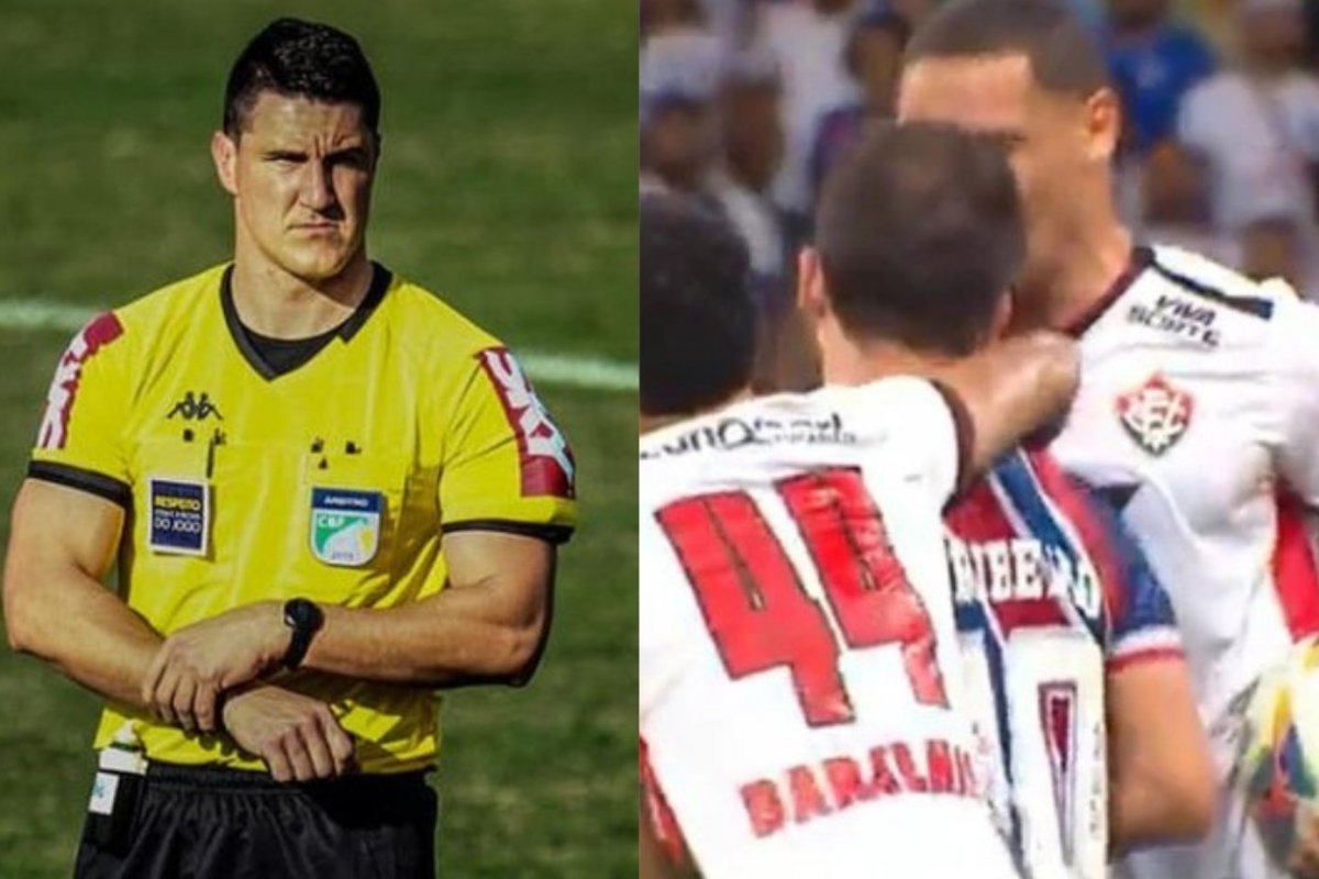 Árbitro que não expulsou Everton Ribeiro na decisão do Baiano apita Vitória e Flamengo