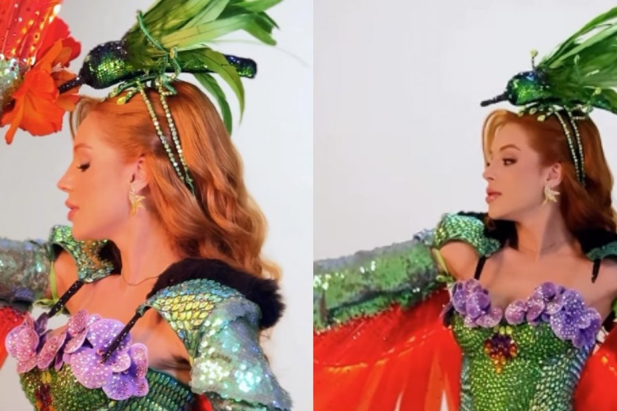 Representante do sudoeste baiano homenageia ave em extinção em traje típico no Miss Brasil