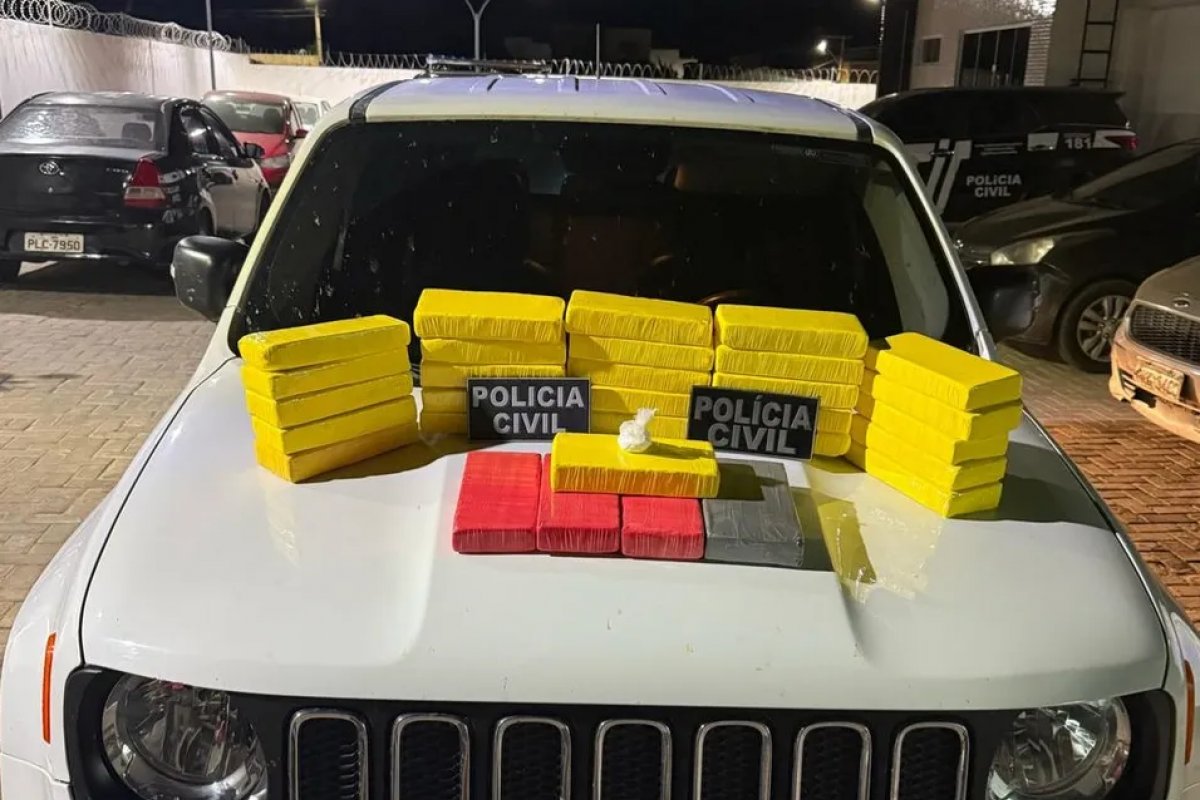 Homem é preso com 30 quilos de cocaína avaliados em mais de R$ 1 milhão na Bahia