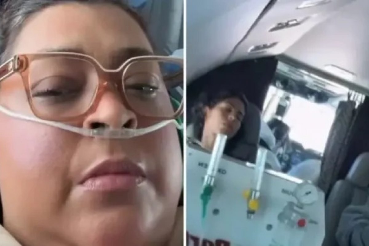 Preta Gil posta vídeo em UTI aérea a caminho de São Paulo