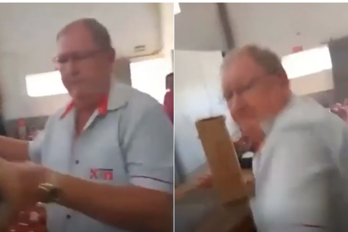 Vídeo: empresário agride funcionário com tapa no rosto durante discussão em MT