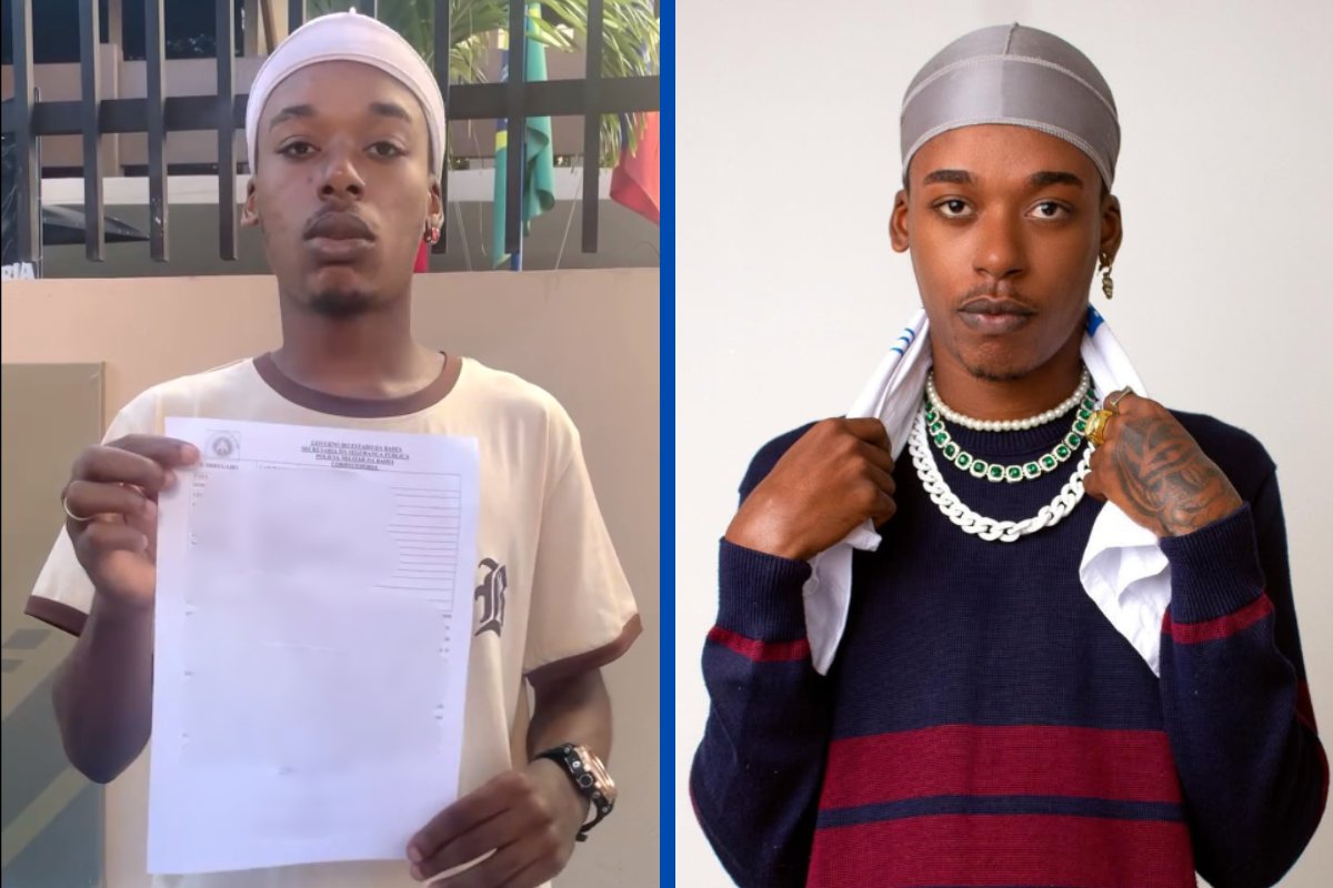 Vídeo: artista baiano denuncia PMs por imagem com falsa acusação viralizada nas redes sociais