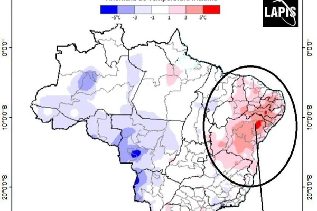 Bahia lidera alerta de calor extremo no Nordeste com temperaturas acima da média
