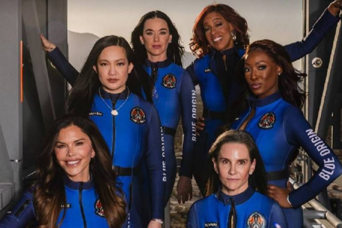 Vídeo: Katy Perry vai ao espaço com tripulação feminina na Blue Origin, de Jeff Bezos