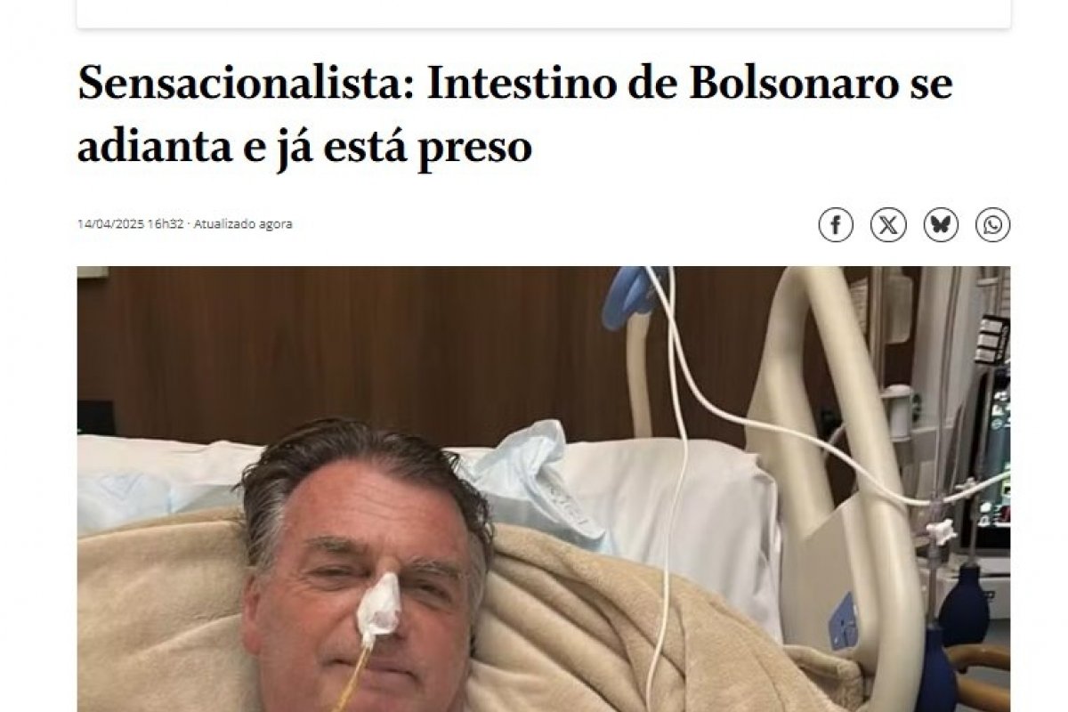 O Globo comete gafe e não sinaliza sátira em artigo sobre prisão de Bolsonaro