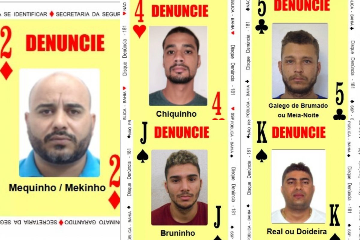 SSP atualiza Baralho do Crime com fugitivos da Justiça baiana