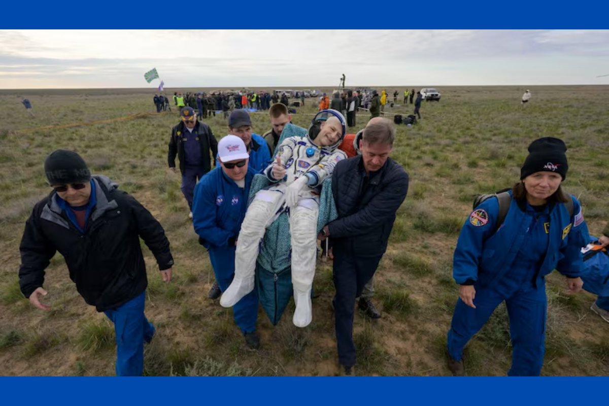 Astronauta mais velho em atividade da Nasa retorna à Terra no dia do aniversário de 70 anos