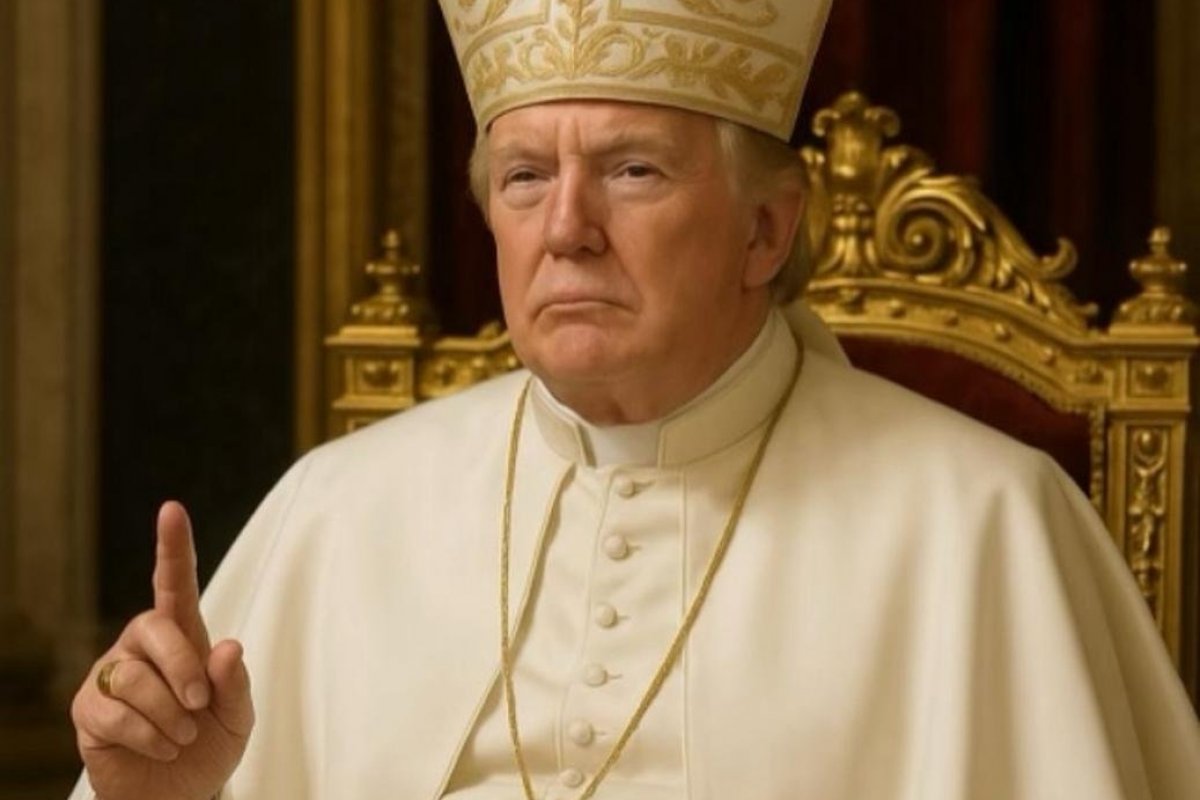Trump posta foto vestido como papa e seguidores apontam ofensa ao catolicismo
