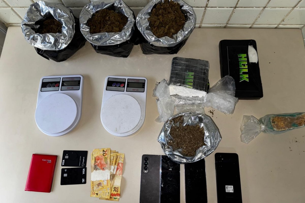 PM apreende drogas em Marechal Rondon