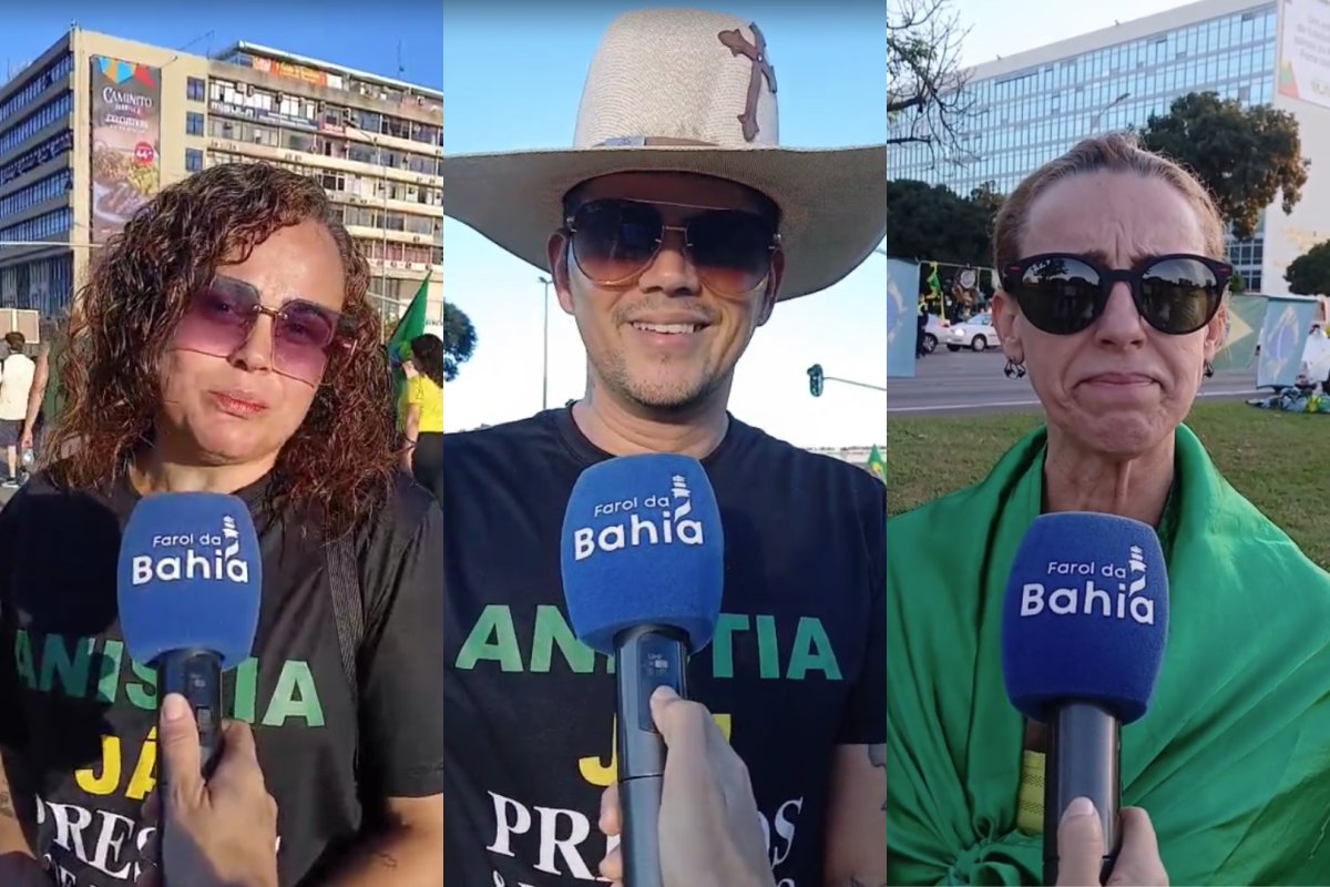 Vídeo: Apoiadores de Bolsonaro participam de ato pró anistia