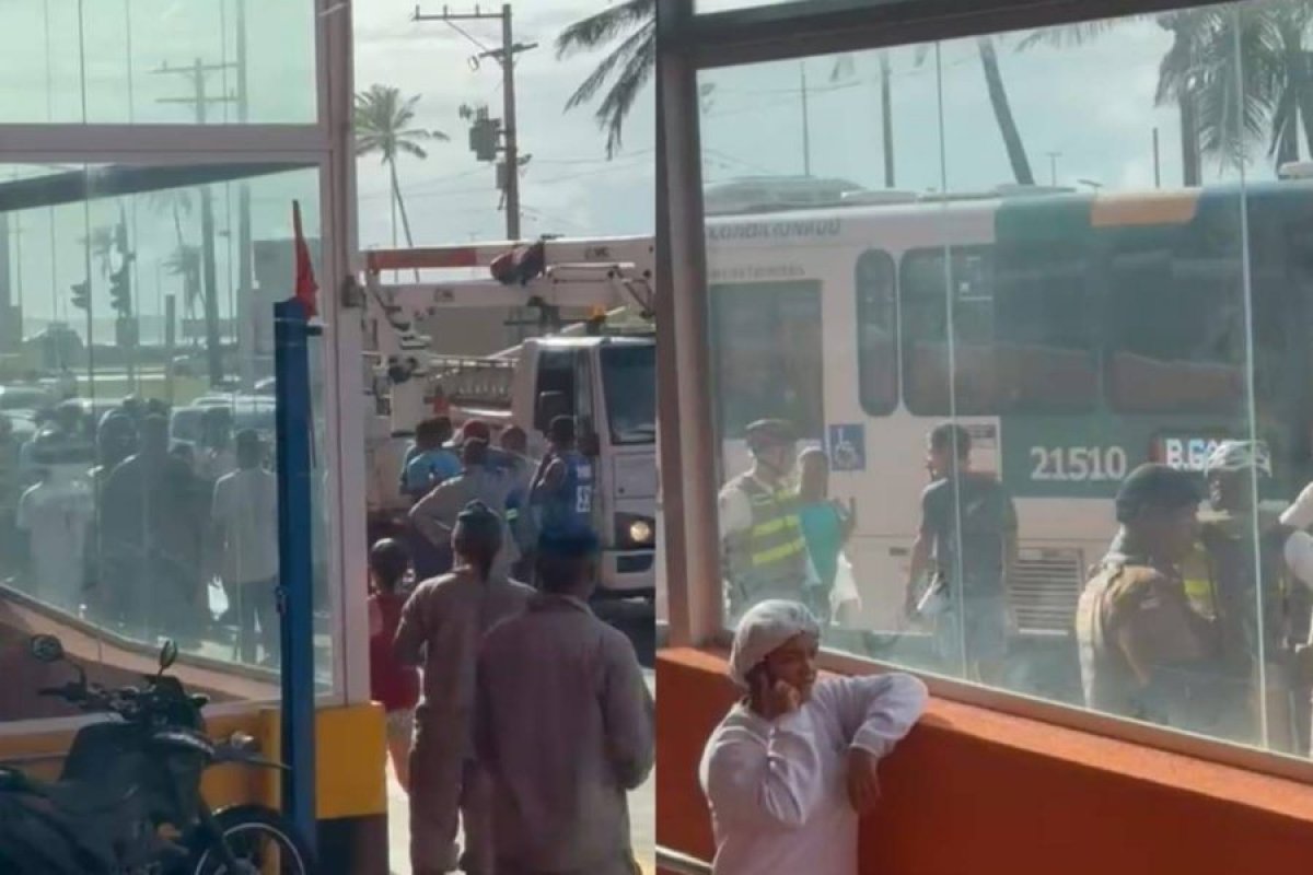 Vídeo: Tentativa de assalto deixa policial baleado na cabeça e suspeito morto na orla de Salvador