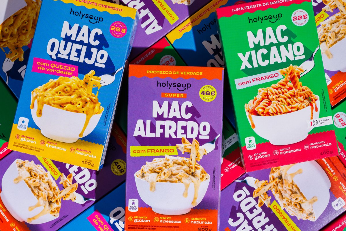 Macarrões HolyFoods são saudáveis, fáceis de preparar e atingem o público que busca praticidade, alimentação equilibrada e proteína!