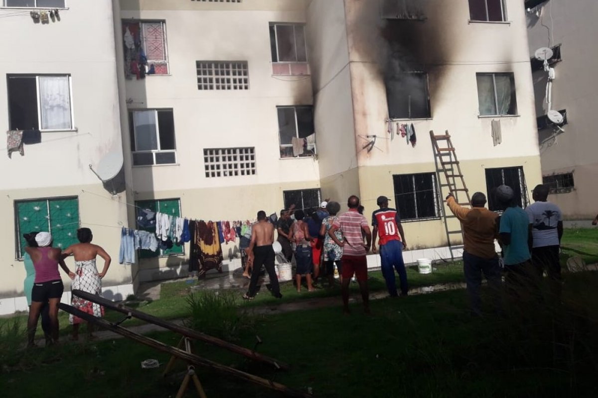 Grávida que perdeu enxoval durante incêndio em imóvel diz que bebê está bem