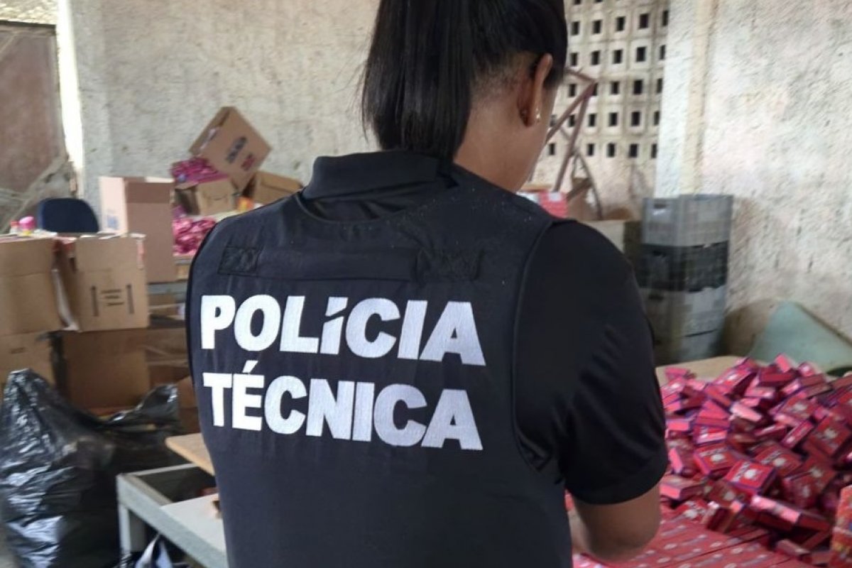 Polícia Técnica atua em operação contra produção e venda ilegal de fogos de artifício na Bahia