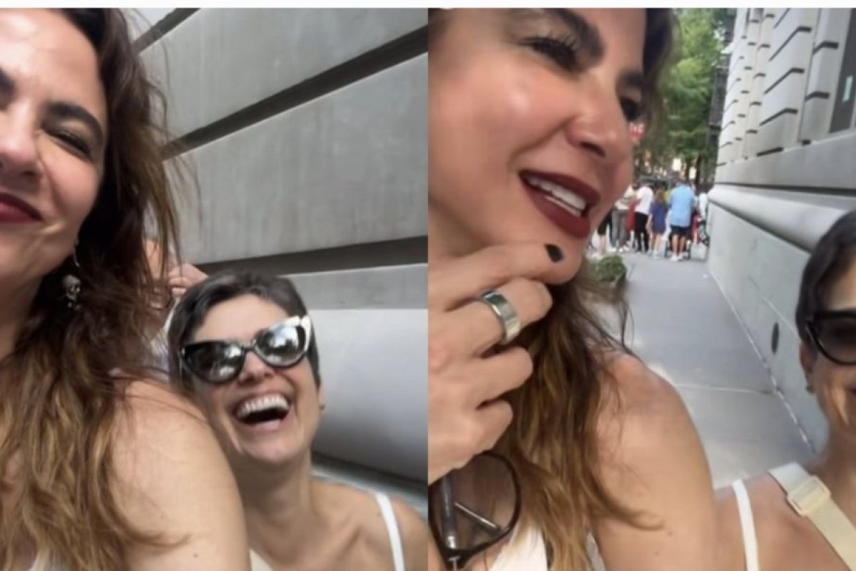 Luciana Gimenez encontra Sandra Annenberg em Nova York!