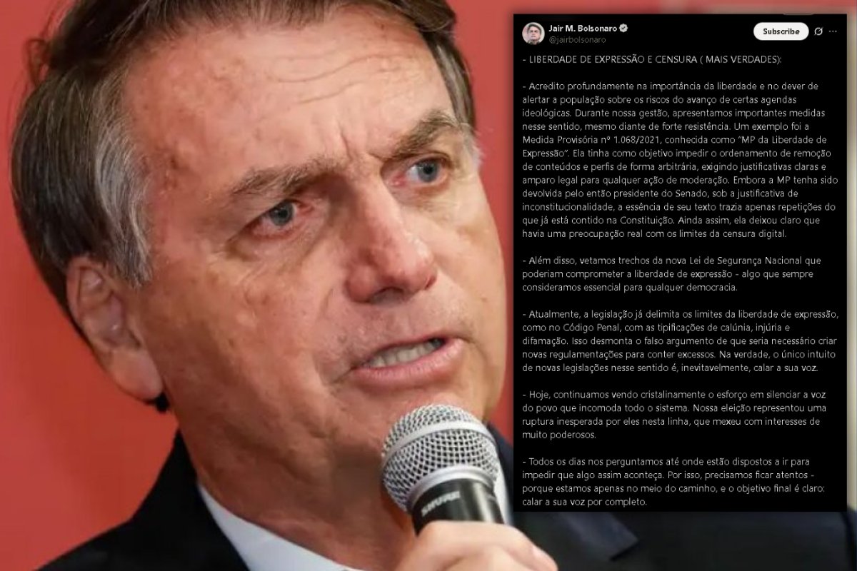 Bolsonaro faz publicação e categoriza novas medidas sugeridas pelo governo como 'censura digital'