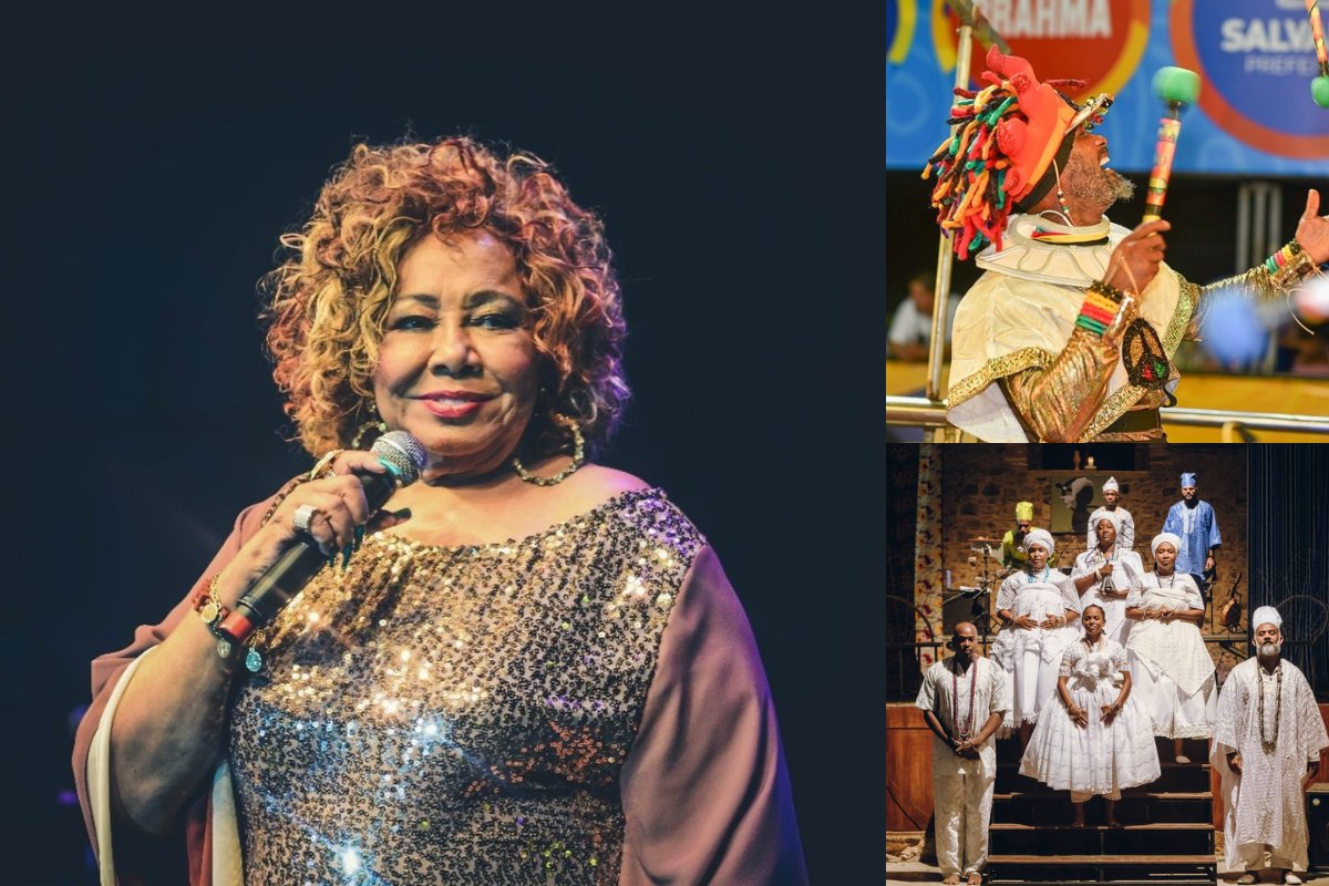Alcione, Olodum e Candomblé da Barroquinha: confira a agenda cultural deste final de semana