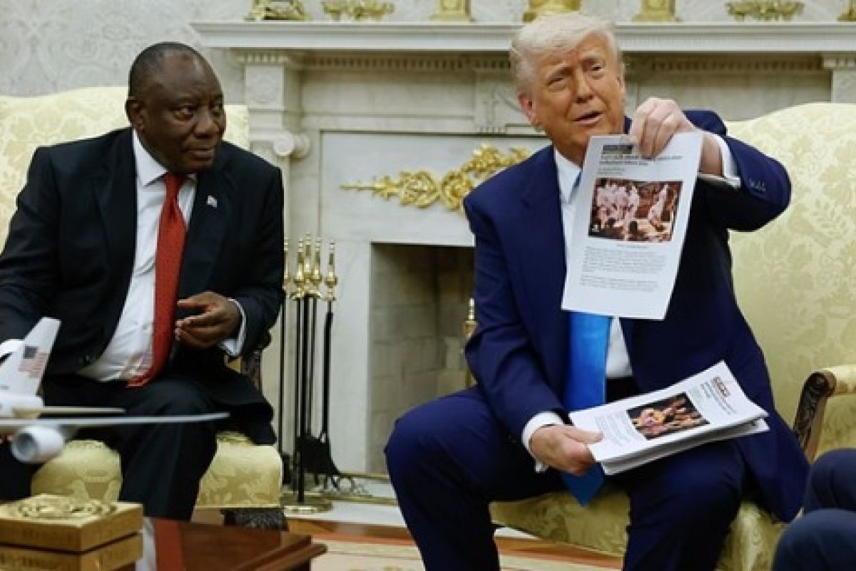 Imagem exibida por Trump de "genocídio branco" na África do Sul foi feita no Congo