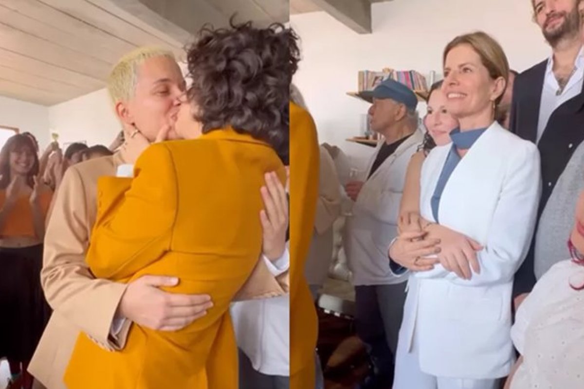 Filha da atriz Debora Bloch e do Chef Olivier Anquier, se casa com cantora. Confira cliques! 