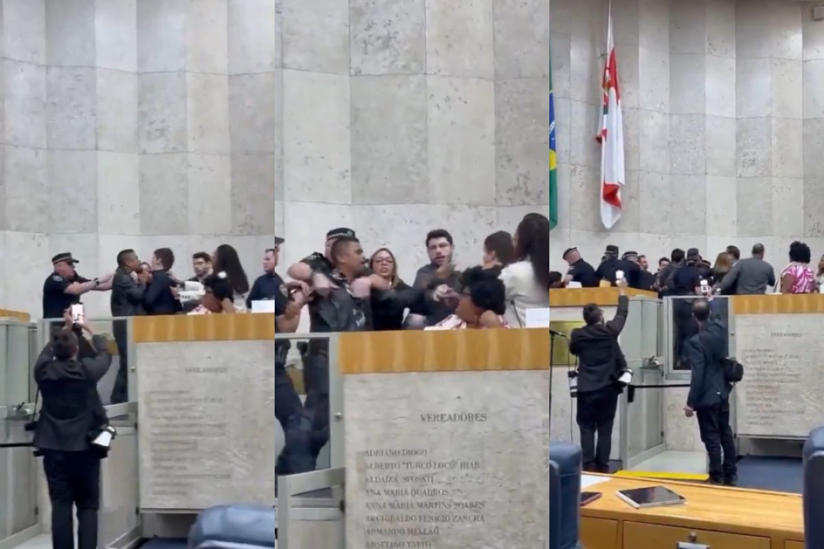 Vídeo: Lucas Pavanato (PL) é agredido por presidente do sindicato dos motoboys