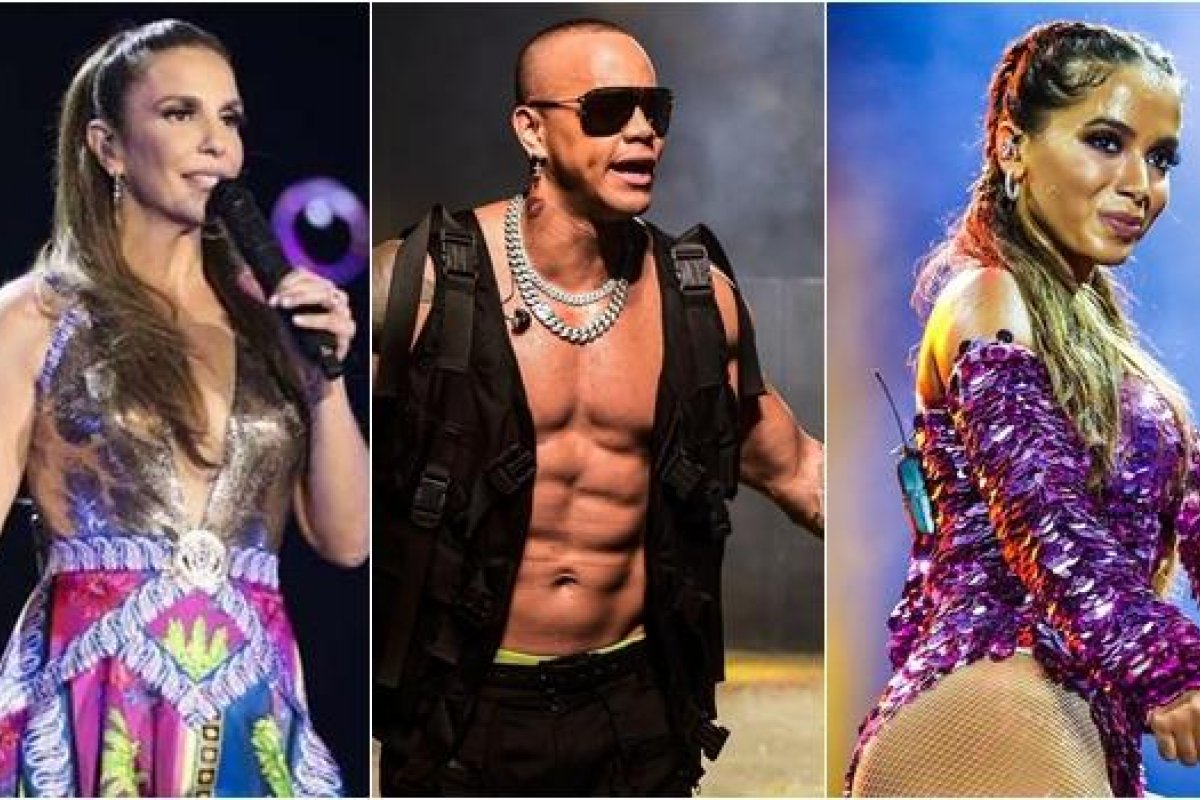  Ivete, Bell, Anitta e Léo Santana são algumas das atrações 'sem cordas' do Carnaval 