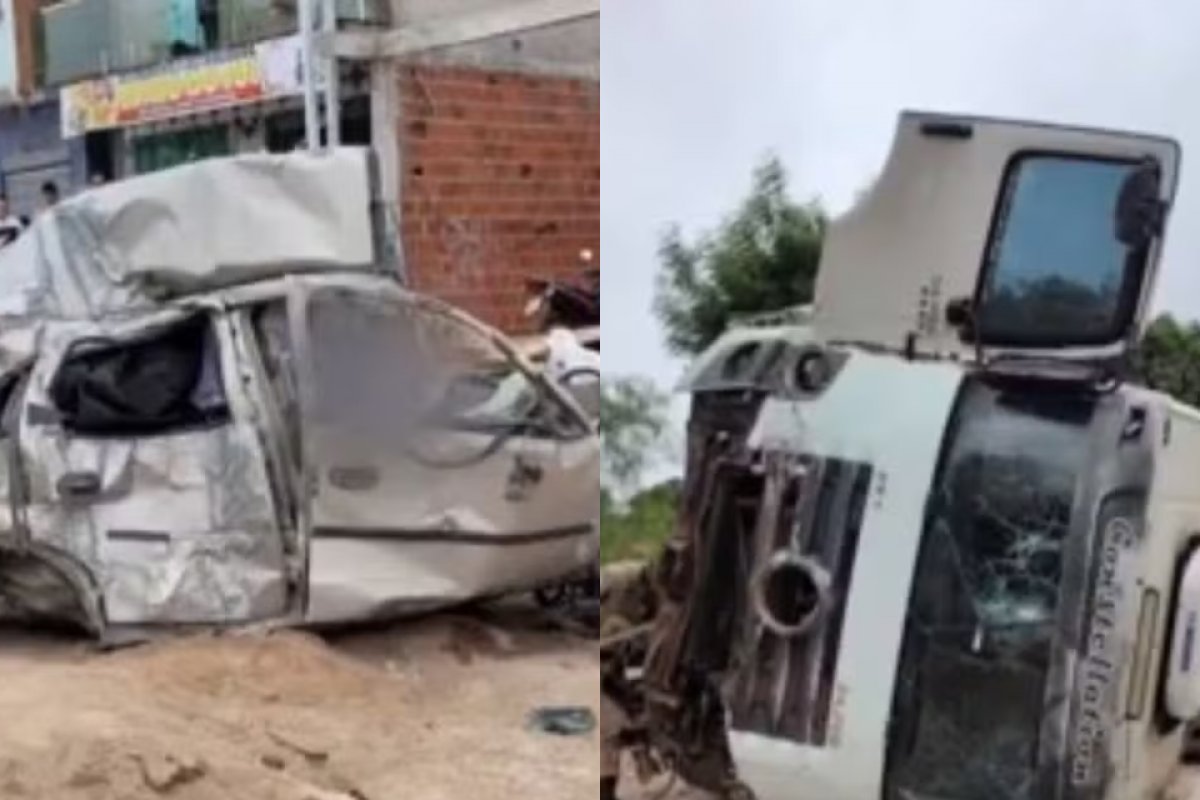 Homem morre após carro ser arrastado por caminhão desgovernado na Bahia