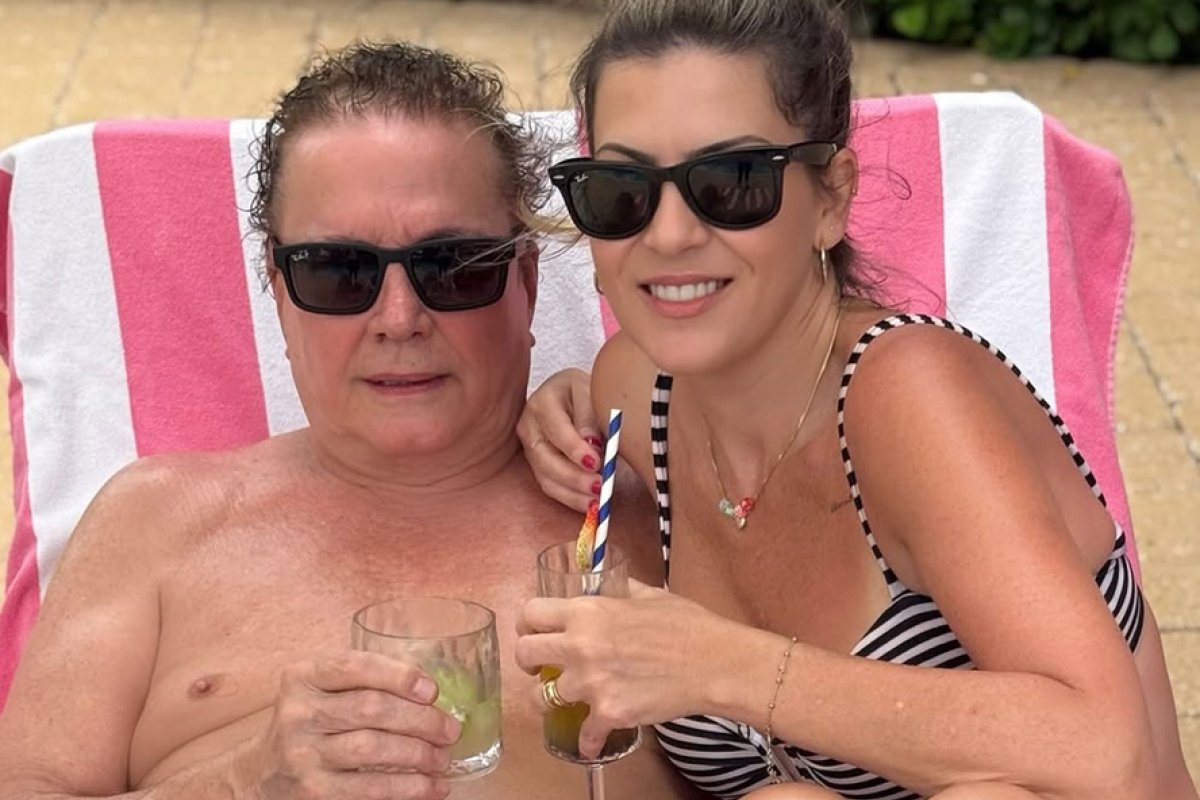 Fábio Jr. abre álbum de nova lua de mel!