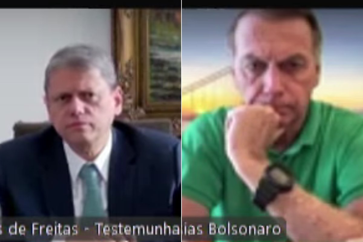 Vídeo de depoimento de Tarcísio em que ele diz que Bolsonaro nunca mencionou tentativa de golpe é divulgado pelo STF; assista