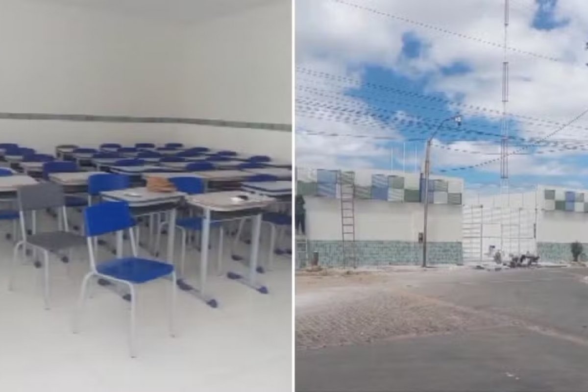 Obra em escola impede início do ano letivo para 800 alunos no interior da Bahia