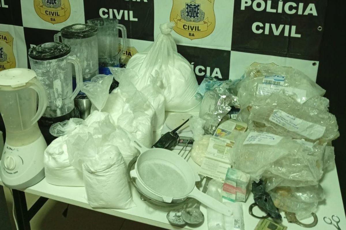 Laboratório de refino de cocaína é desmontado em Cruz das Almas; material seria distribuído nos festejos juninos