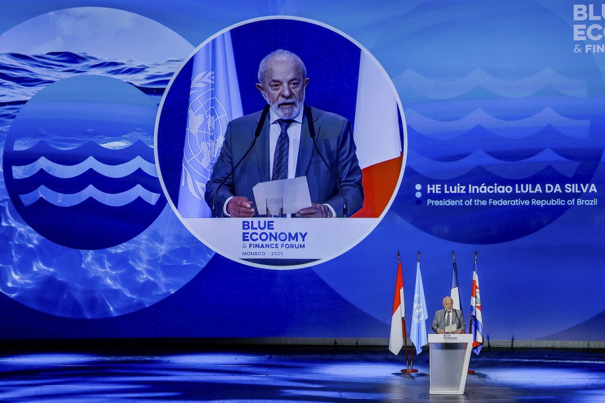 Em Mônaco, Lula pede união para preservação dos oceanos