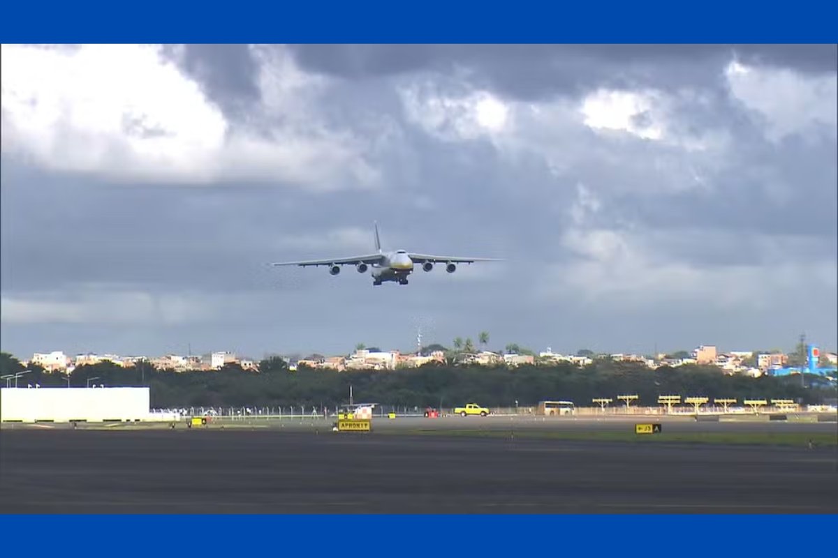 Avião da FAB tem pneu furado durante pouso no Aeroporto de Salvador