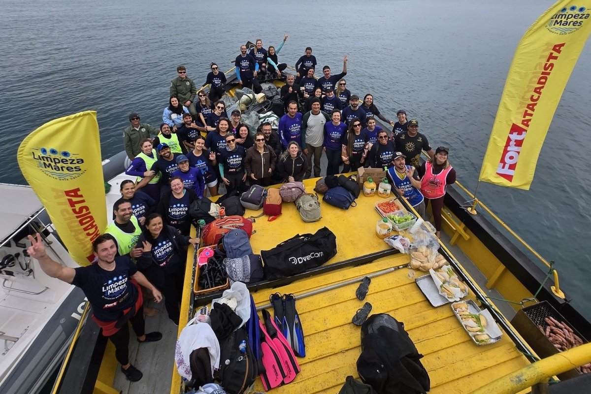 Limpeza dos Mares realiza etapa histórica na Reserva Biológica Marinha do Arvoredo!