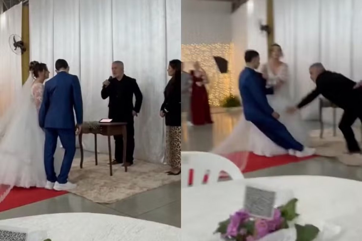 Noivo desmaia durante cerimônia em Santa Catarina