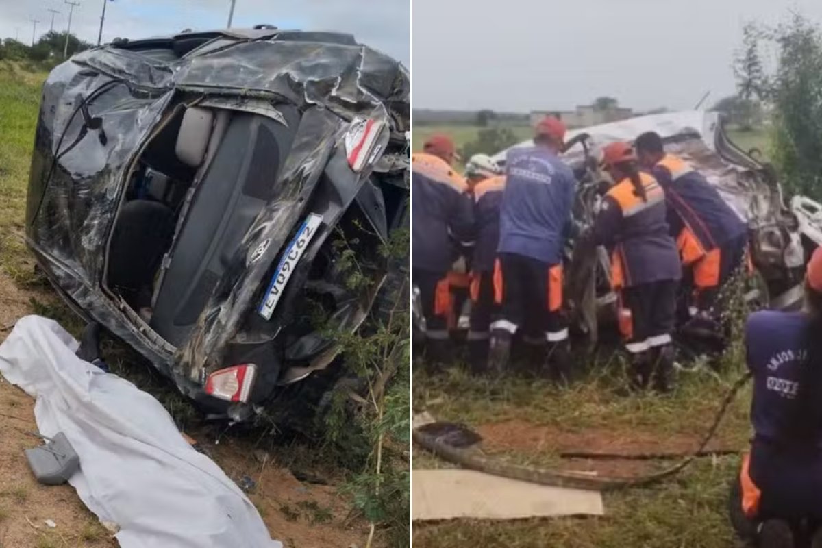 Quatro pessoas morrem em dois acidentes no intervalo de 5 min na Bahia; vítimas voltavam da mesma festa junina