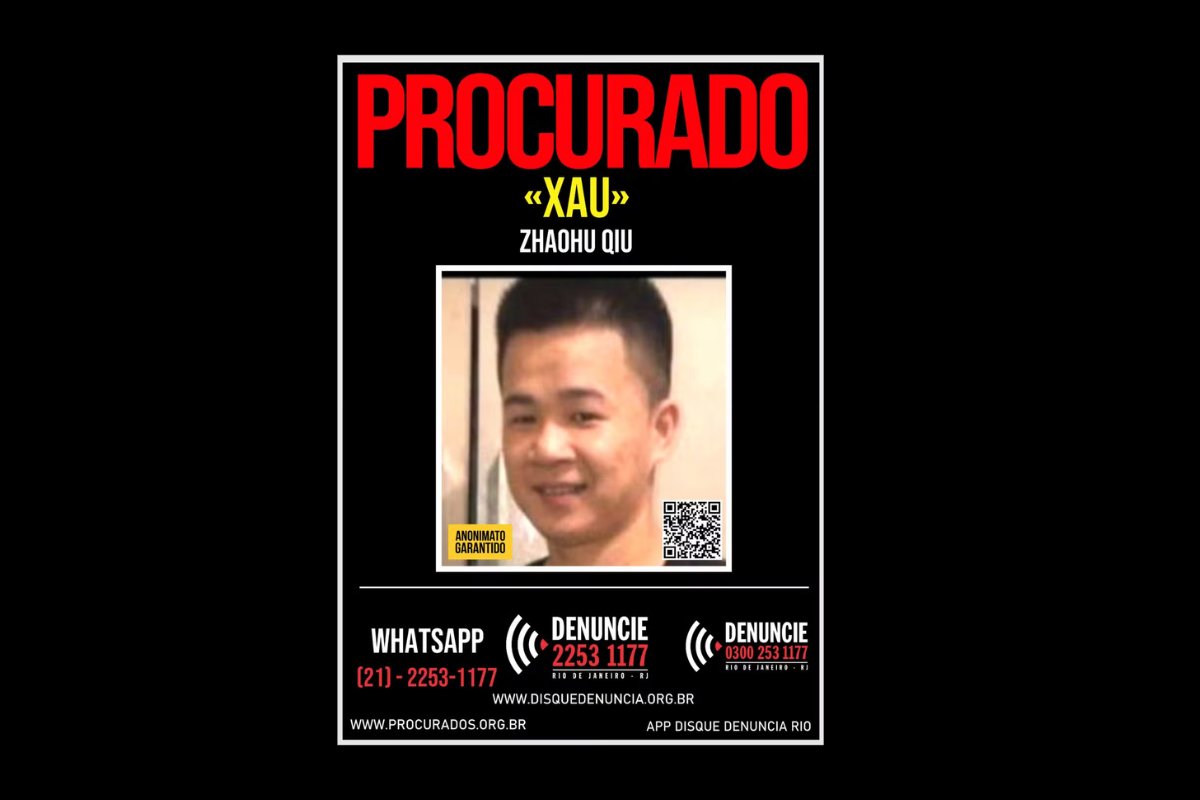 Disque Denúncia pede informações sobre chinês suspeito de feminicídio e ocultação de cadáver no RJ; Justiça decretou prisão temporária