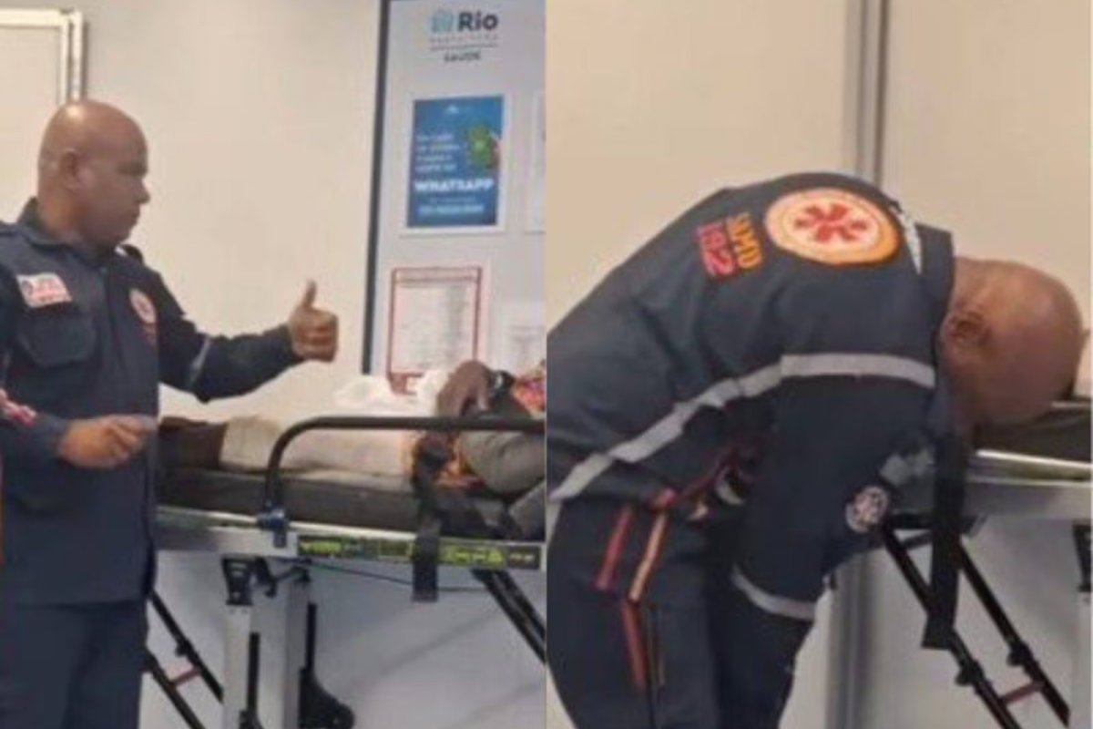 Vídeo: Socorrista emociona ao doar as próprias meias para paciente com frio no Rio