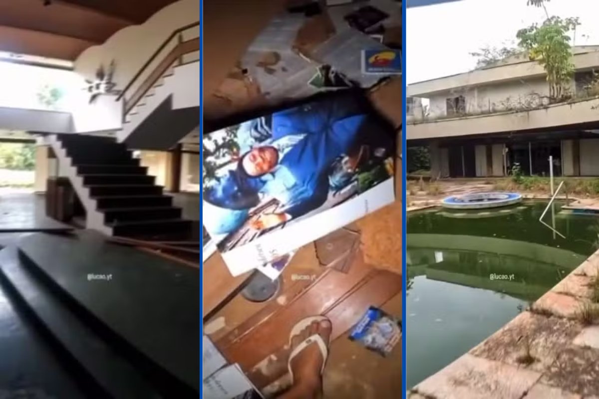 Vídeo: influenciador flagra mansão que pertencia ao Rei Pelé em condições de abandono e depredação