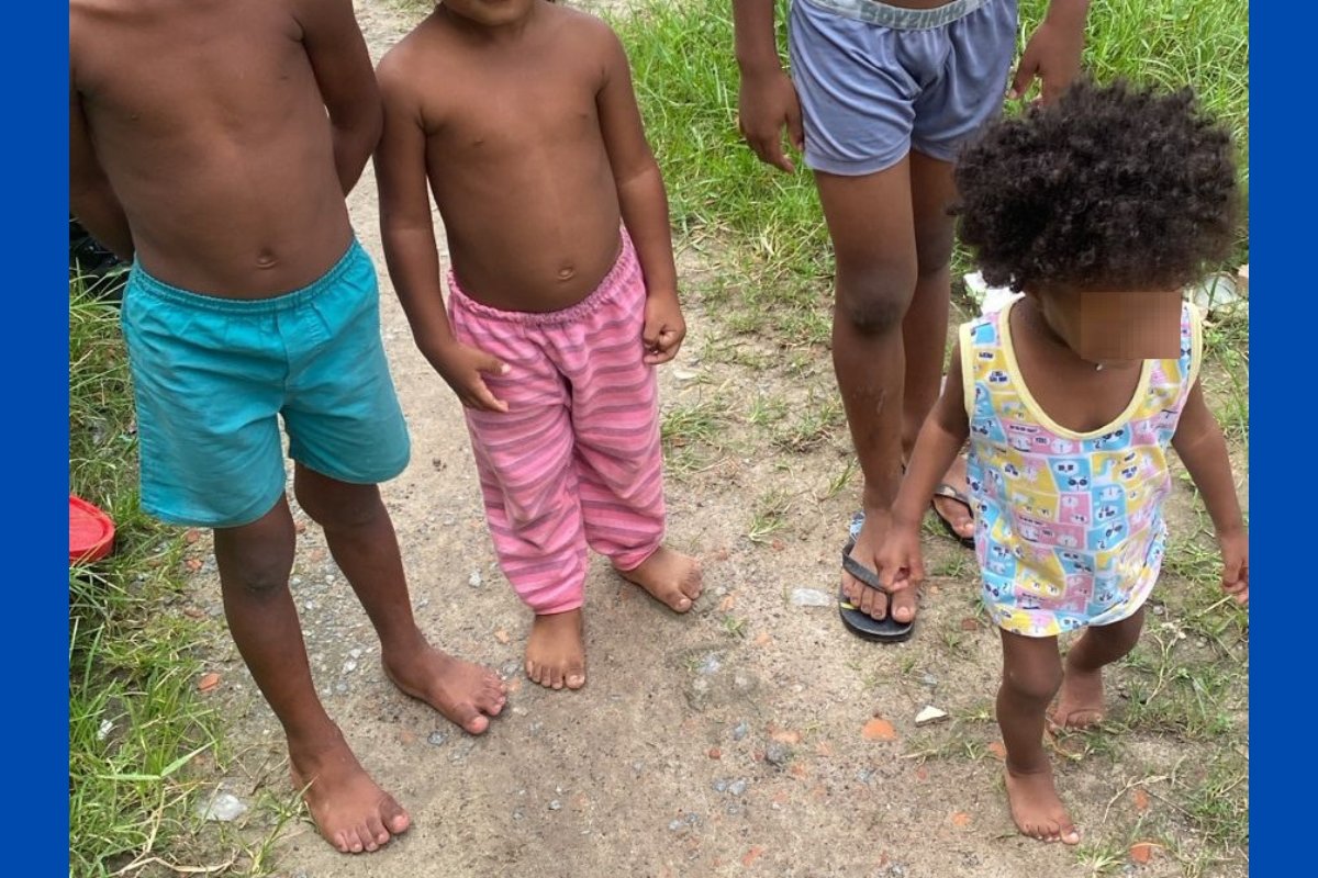 Crianças em condições insalubres e sem alimentação adequada são resgatadas na RMS