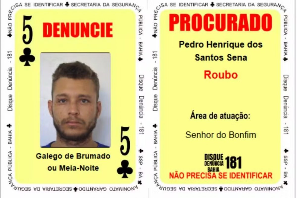 "Cinco de Paus" do Baralho do Crime da SSP morre após confronto com policiais na Bahia