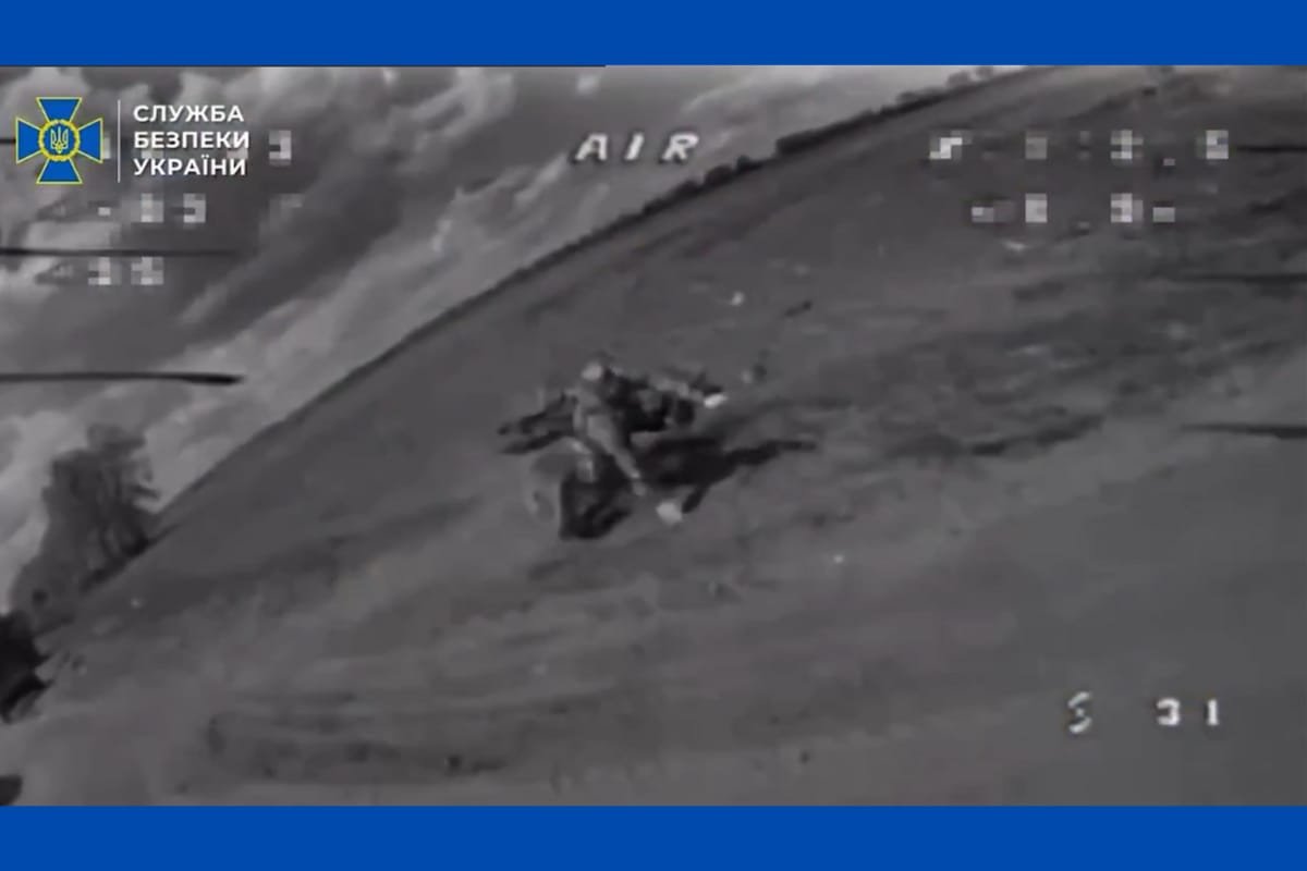 Vídeo: segurança da Ucrânia divulga ataques de drones contra militares russos