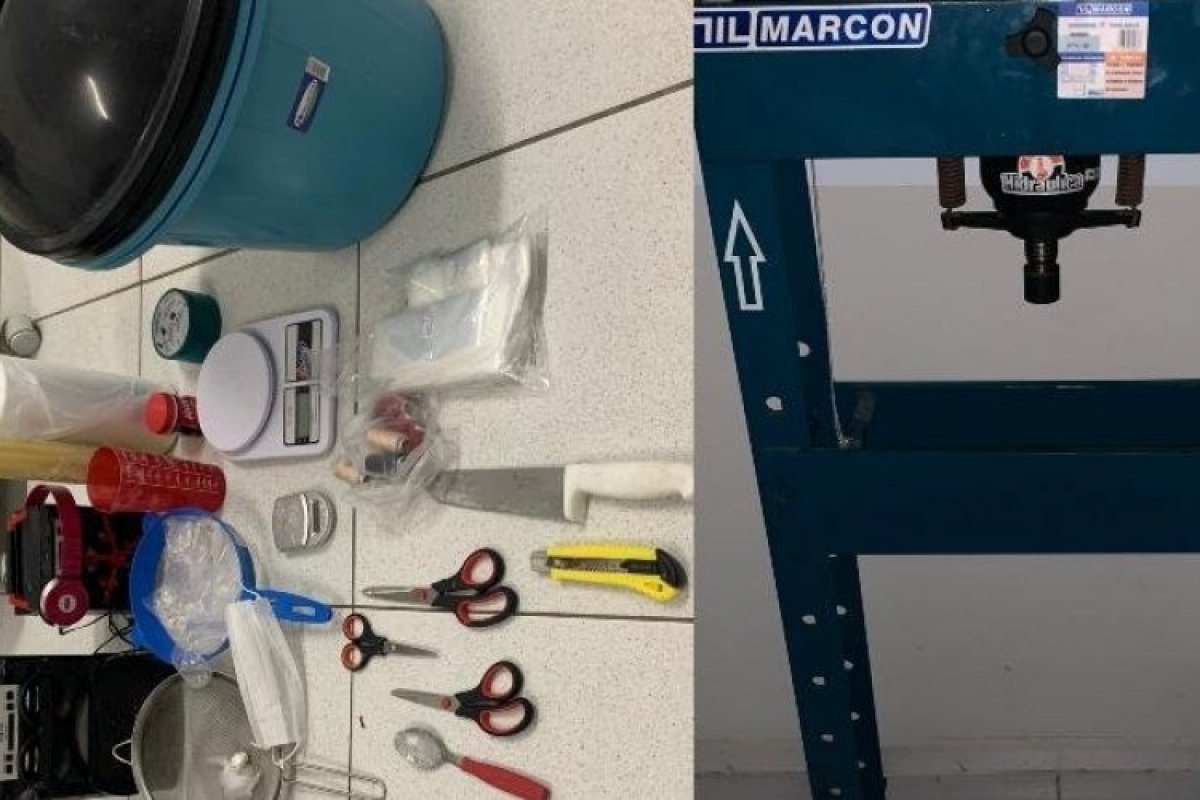 Três homens são presos em laboratório de preparação de drogas em Vera Cruz