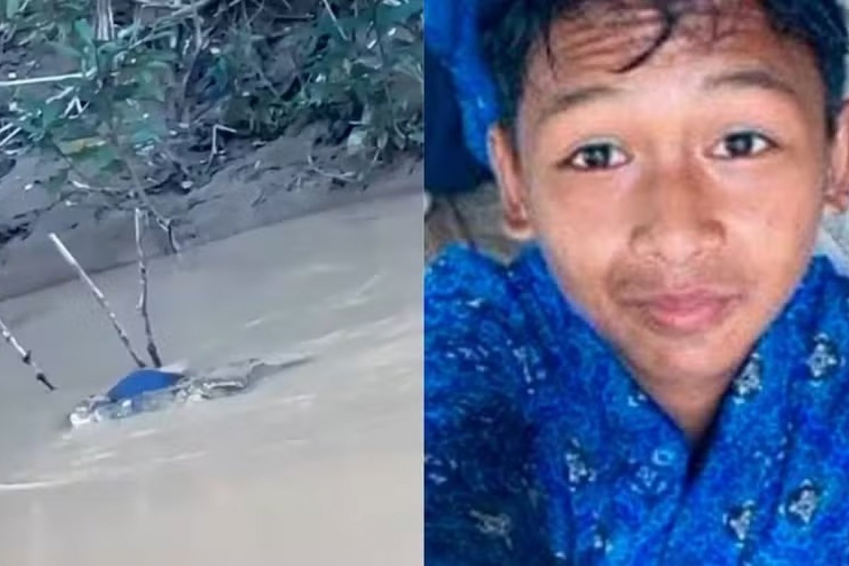 Vídeo: Crocodilo arrasta corpo de adolescente após ataque em rio na Indonésia
