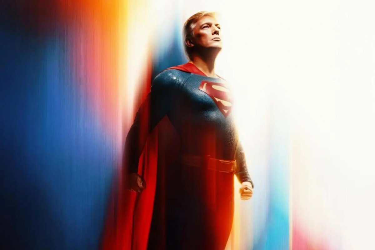 Casa Branca publica imagem de Trump como Superman e brasileiros criticam