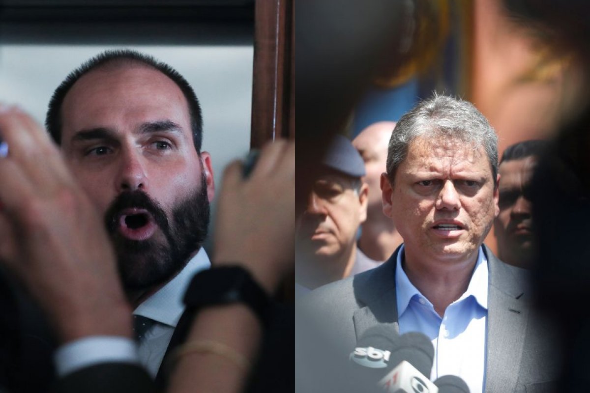 'É um desrespeito comigo', diz Eduardo Bolsonaro ao criticar Tarcísio por negociar com EUA