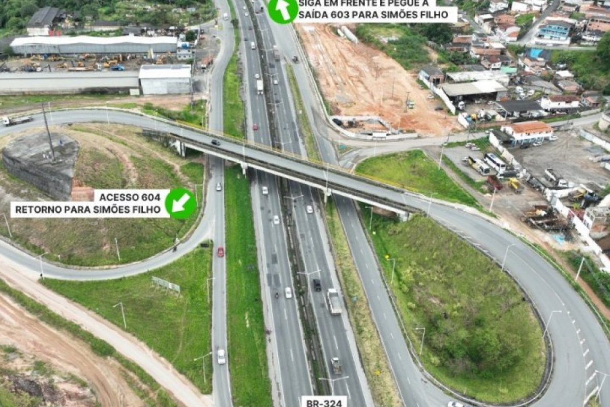 Interdição parcial altera acesso de via em Simões Filho