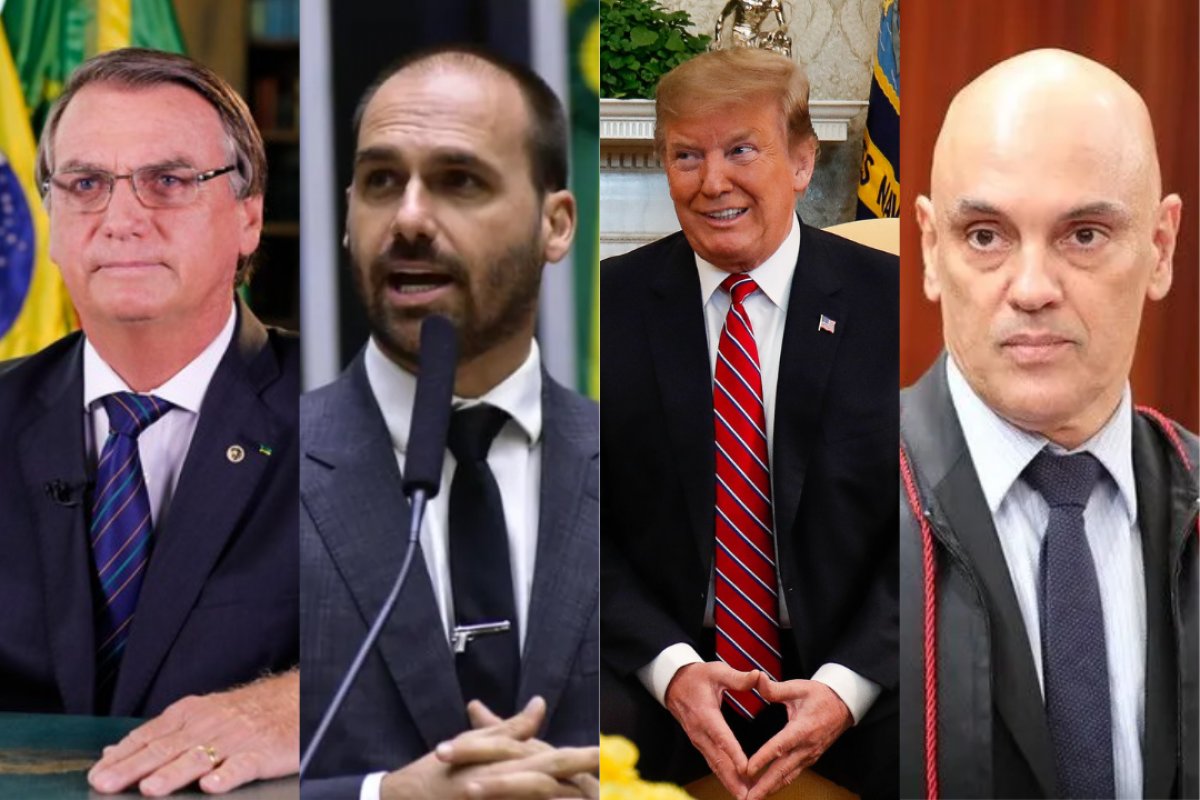 Jair e Eduardo Bolsonaro instigaram "agressão" de Trump ao Brasil, afirma Moraes