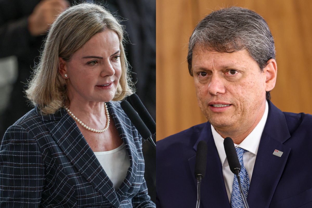 Gleisi rebate fala de Tarcísio sobre operação contra Bolsonaro: "Não tem autoridade para falar em pacificação"