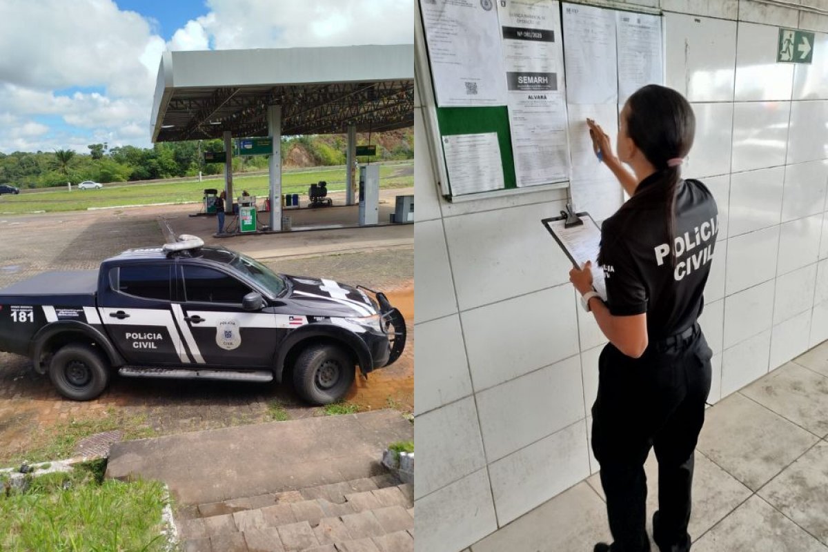 Postos de combustíveis são fiscalizados e polícia identifica venda de combustíveis adulterados em Lauro de Freitas